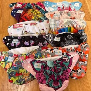 Large BabyGoal cloth diaper stash
